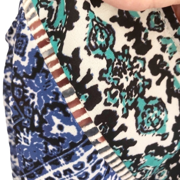 Lovers & Friends NWT Vision Cami Bodysuit Blue Scarf Print XS - Picture 8 of 10